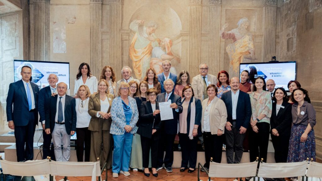 Speakers and signatories of the Rome Charter 2026 at the conference “Paediatric Palliative Care: Challenging Situations and Difficult Choices”, held in Rome on 28 May 2026